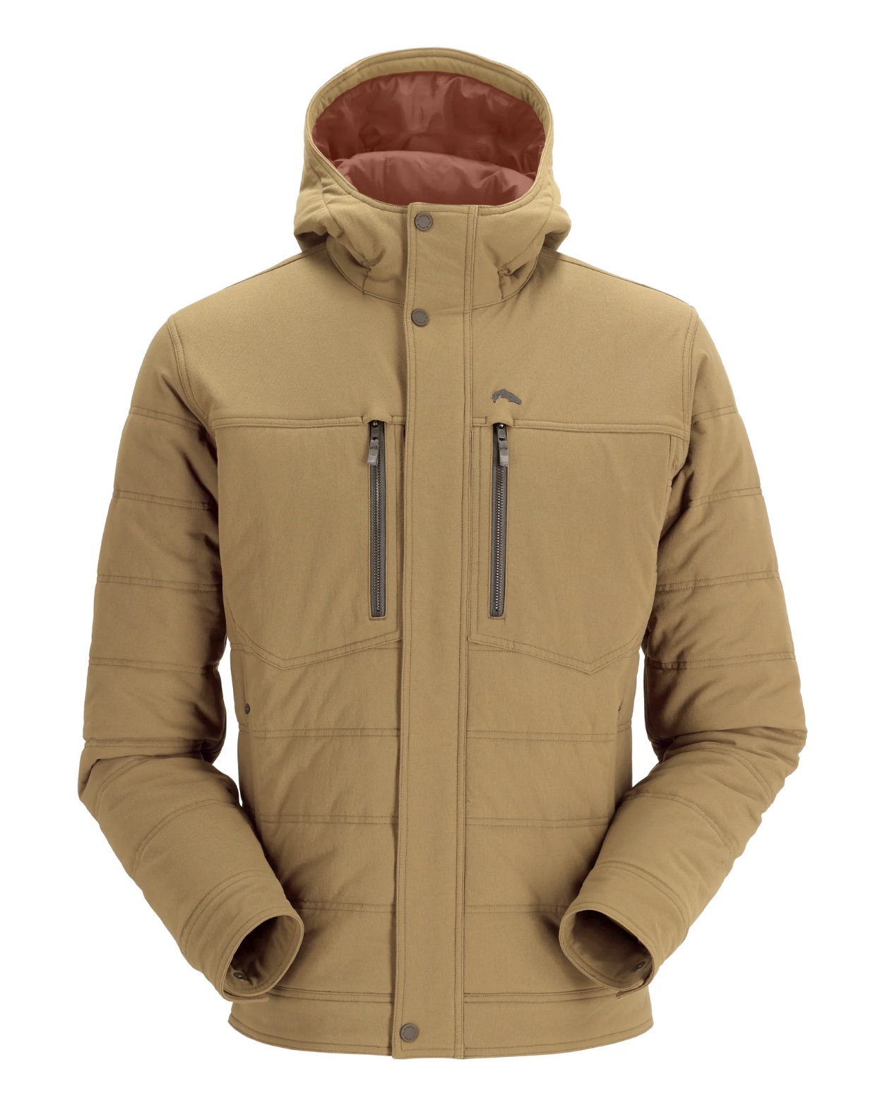 Simms M's Cardwell Hooded Jacket - Camel - Medium